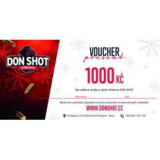 Don Shot - Dárkový poukaz 1000 Kč