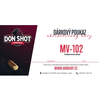 Don Shot - Poukaz na kurz MV-102 Krátká zbraň