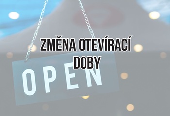 Změna otevírací doby v týdnu 26.-30.1.2026
